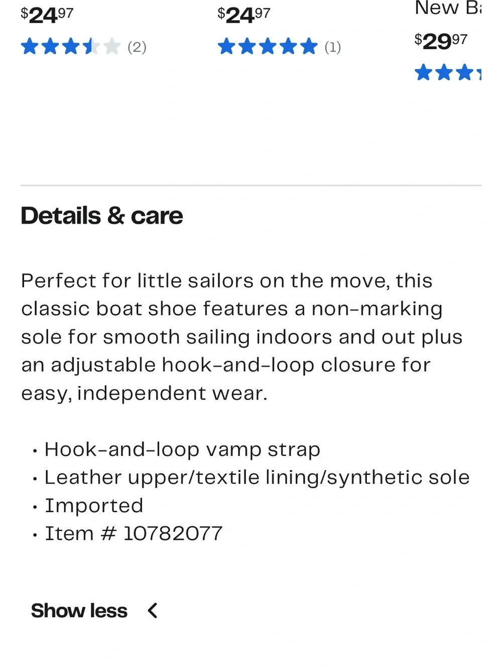 New In Box Sperry Original Boat Shoe Blue Lace Up Velcro Preppy Toddler Loafers